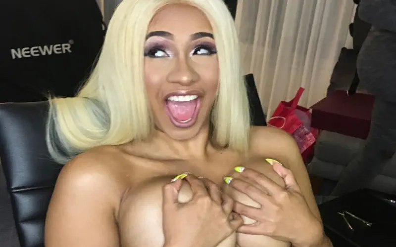 Cardi B Big Tits Topless